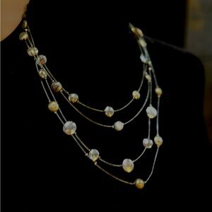 Chico's Gold and Silver Multi-Strand Necklace